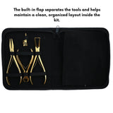 Gold Pro Hair Extension Master Kit with Tape In Plier, Bond Cutter & Crimping Tools - Cross Edge Corporation