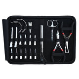 Silver Edition Hair Extension Tool Kit with Crimping Pliers, Loop Tool & Sectioning Set - Cross Edge Corporation