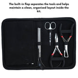 Silver Edition Hair Extension Tool Kit with Crimping Pliers, Loop Tool & Sectioning Set - Cross Edge Corporation