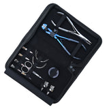 Tape-In & Nano Ring Hair Extension Kit with 2 Hole Crimping Plier and Beads Storage Box - Cross Edge Corporation