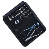 Tape-In & Nano Ring Hair Extension Kit with 2 Hole Crimping Plier and Beads Storage Box - Cross Edge Corporation