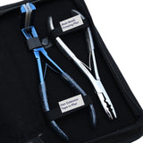 Tape-In & Nano Ring Hair Extension Kit with 2 Hole Crimping Plier and Beads Storage Box - Cross Edge Corporation