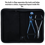 Tape-In & Nano Ring Hair Extension Kit with 2 Hole Crimping Plier and Beads Storage Box - Cross Edge Corporation