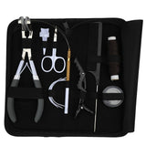 Tape-In Hair Extension Starter Kit with Wig Threads, Beads Box & Salon Styling Tools - Cross Edge Corporation