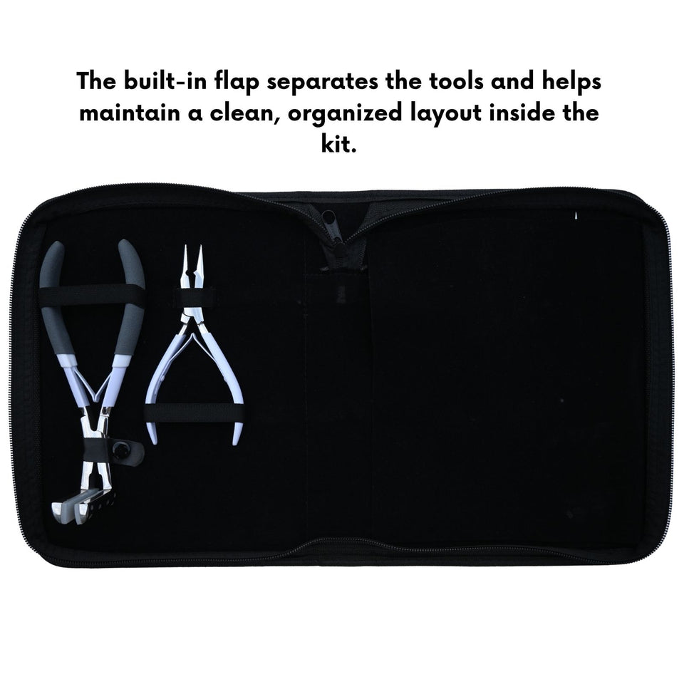 Complete Tape-In Hair Extension Kit with Keratin Bond Cutter & Bead Crimping Pliers - Cross Edge Corporation