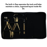 Tape-In Hair Extension Kit with Flat Crimping Pliers, Hook Loop Tools & Wig Thread Set - Cross Edge Corporation