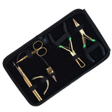 Hair Extension Tool Kit with Microlink Remover, Crimping Pliers & Threading Loop Set - Cross Edge Corporation
