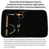 Hair Extension Tool Kit with Microlink Remover, Crimping Pliers & Threading Loop Set - Cross Edge Corporation
