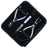 White Hair Extension Tool Kit with Bead Crimping Plier & Microlink Removal Set - Cross Edge Corporation
