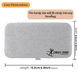 Silver Magnetic 6 Pieces Eyelash Tweezers Organizer Case