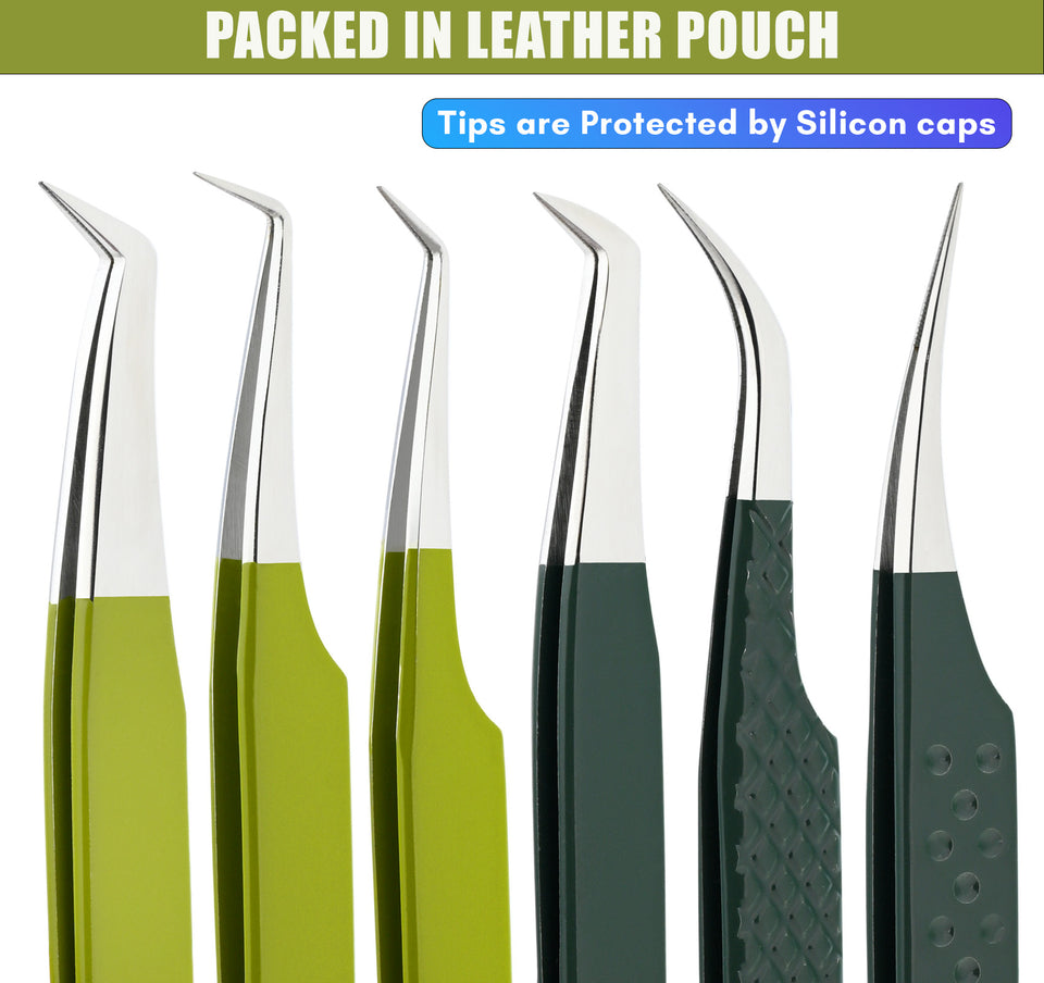 Fiber Tip Lash Tweezers for Eyelash Extensions - Cross Edge Corporation