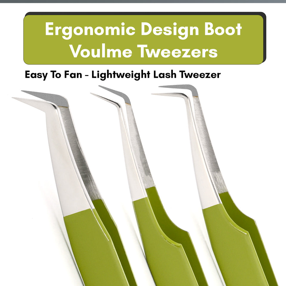 Fiber Tip Lash Tweezers for Eyelash Extensions - Cross Edge Corporation