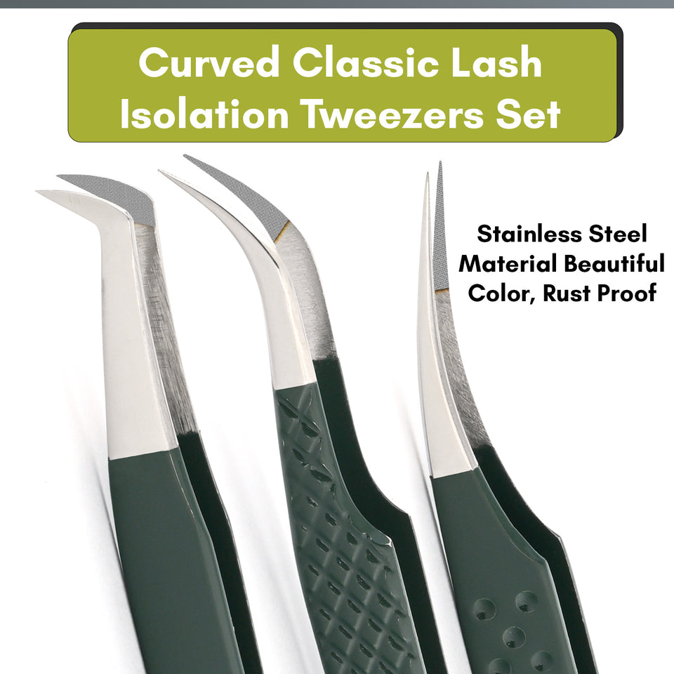 Fiber Tip Lash Tweezers for Eyelash Extensions - Cross Edge Corporation