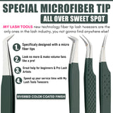 Fiber Tip Lash Tweezers for Eyelash Extensions - Cross Edge Corporation