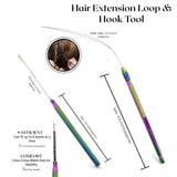 My Hair Tools Pro Extension Kit, Extensions Remover Pliers set, Micro Beads Pulling Hook & Microbead Loop Tool Stainless Steel