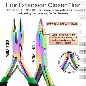 My Hair Tools Pro Extension Kit, Extensions Remover Pliers set, Micro Beads Pulling Hook & Microbead Loop Tool Stainless Steel - Cross Edge Corporation